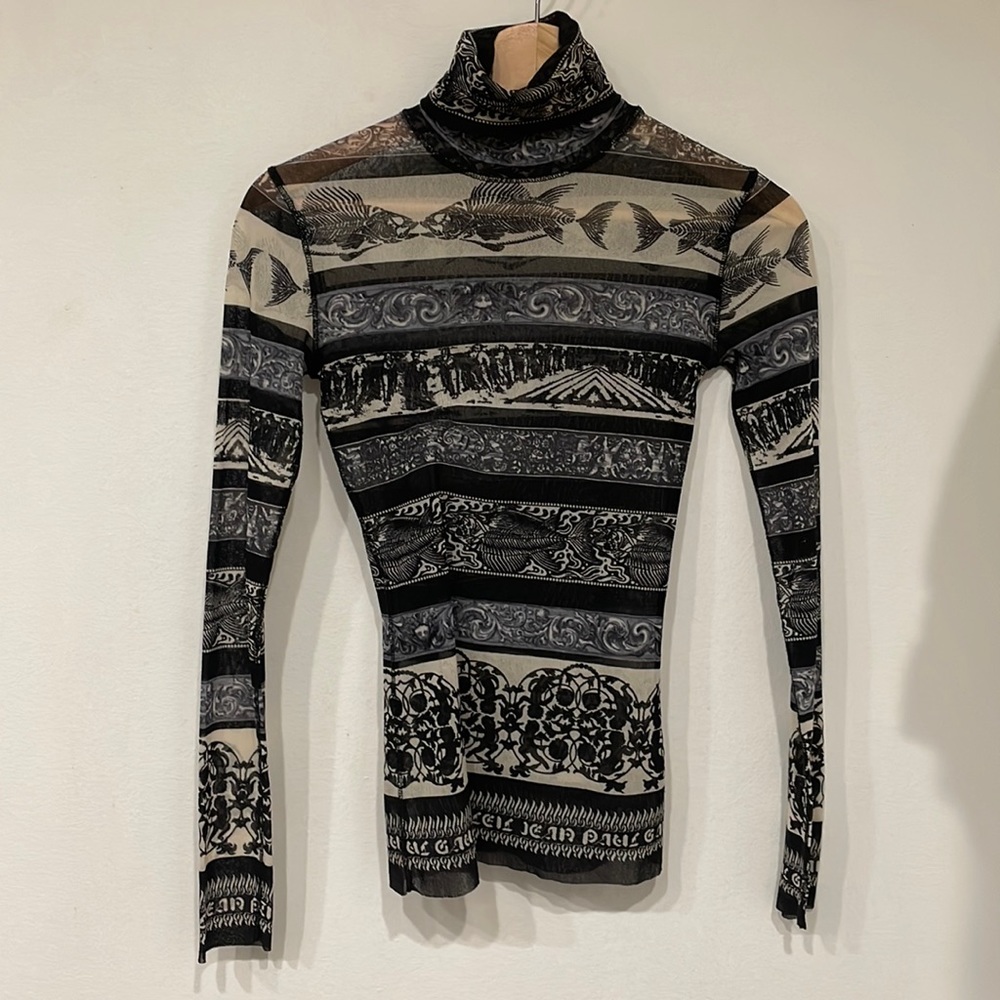 Vintage Jean Paul Gaultier Mesh Turtleneck